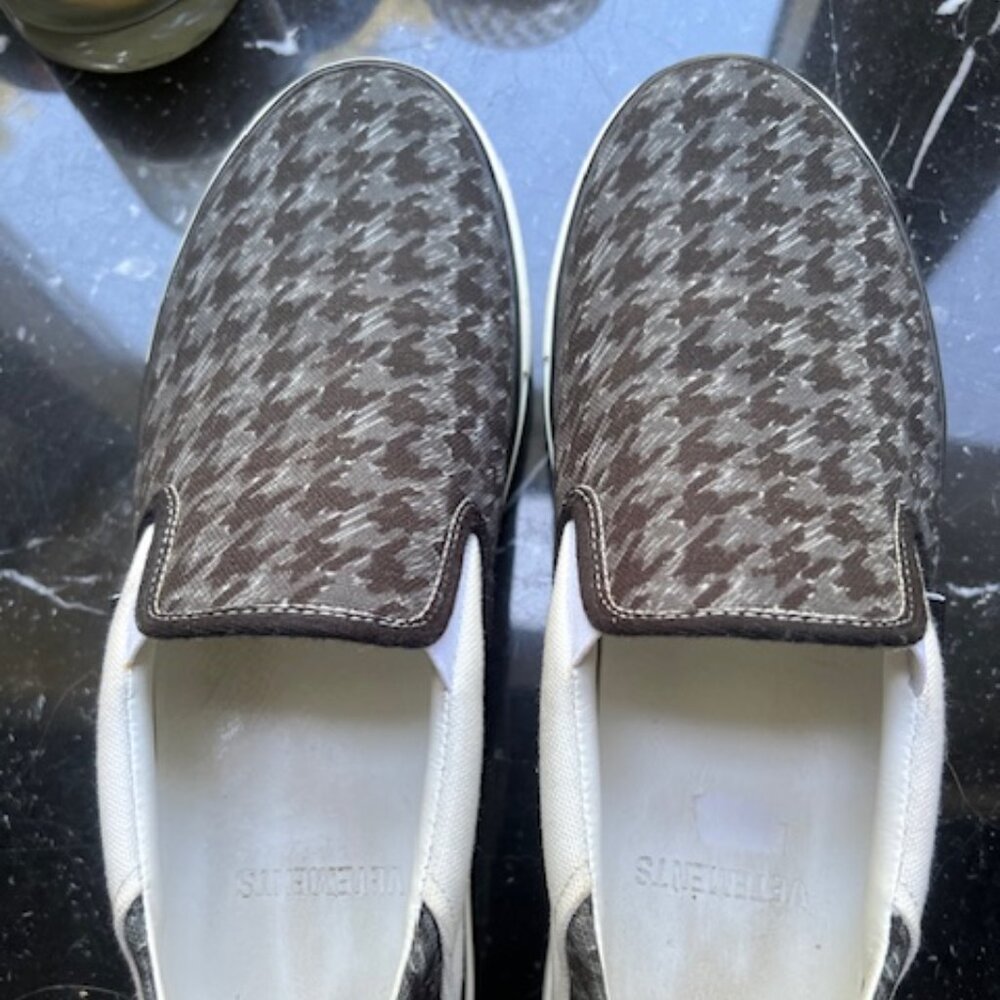 Vetements Canvas/leather trim loafers-size 39